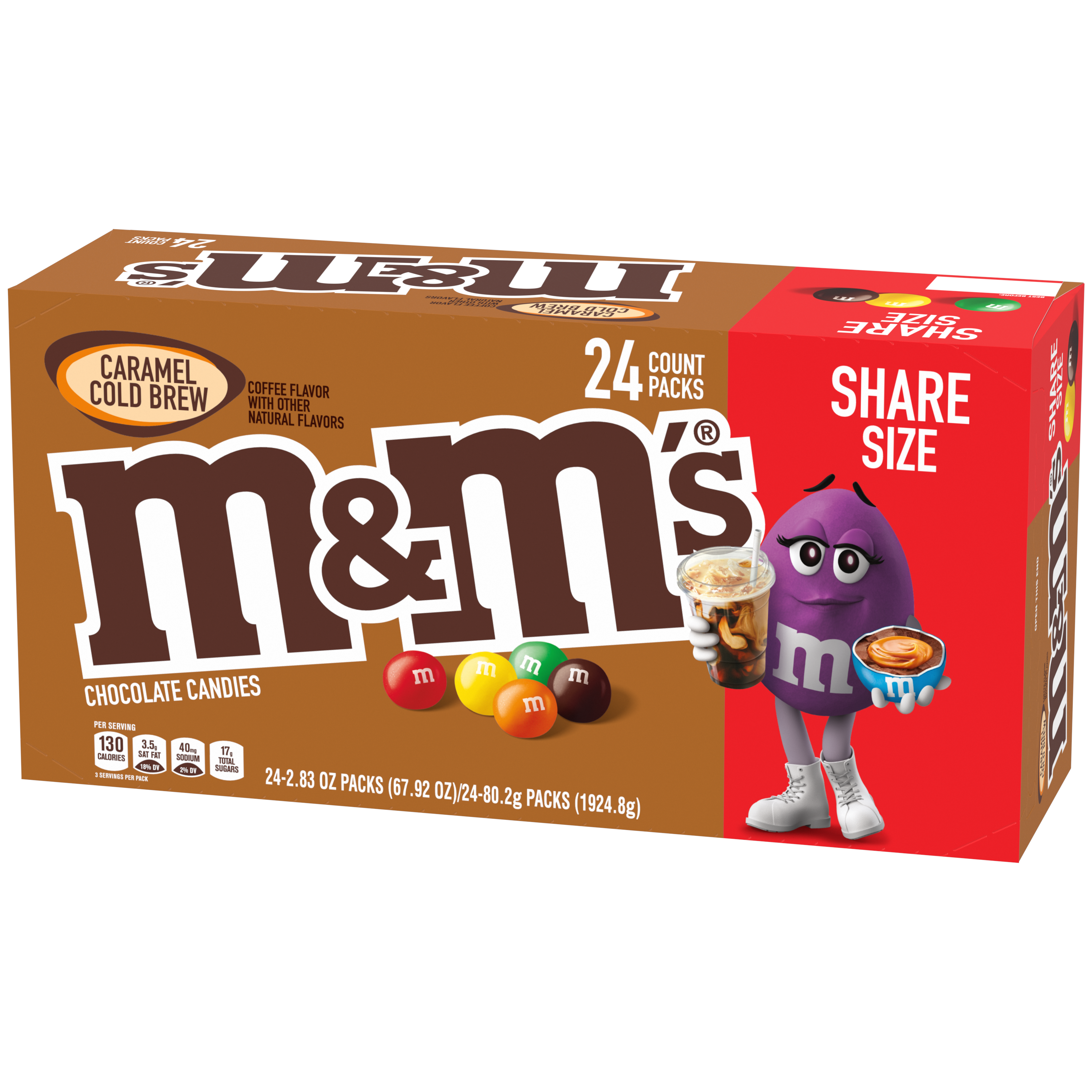 M&M Caramel Cold Brew Share Size 2.83oz 24 ct
